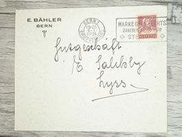 TR20 Enveloppe + Timbre Suisse 1924