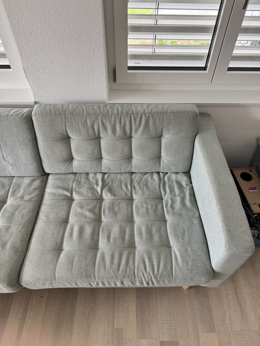 Ikea Divani: IKEA LANDSKRONA 3er Sofa mit Récamiere hellgrün – Usato da Waldkirch venduto da SuisseArchiveShop 7