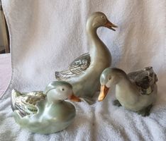 Handarbeit R. Boeglin, Keramikfiguren Enten, 3 Stk.