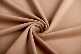 Stoff Velour Sand Meterware