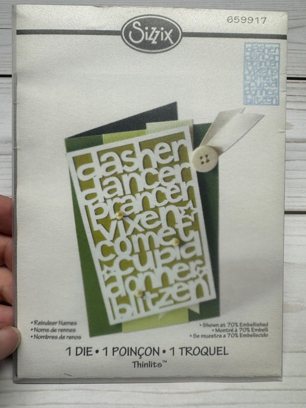 Sizzix Pochoirs: Sizzix Thinlits Stanzschablone "Reindeer Names" / H – D'occasion à Neukirch (Egnach) par muolen