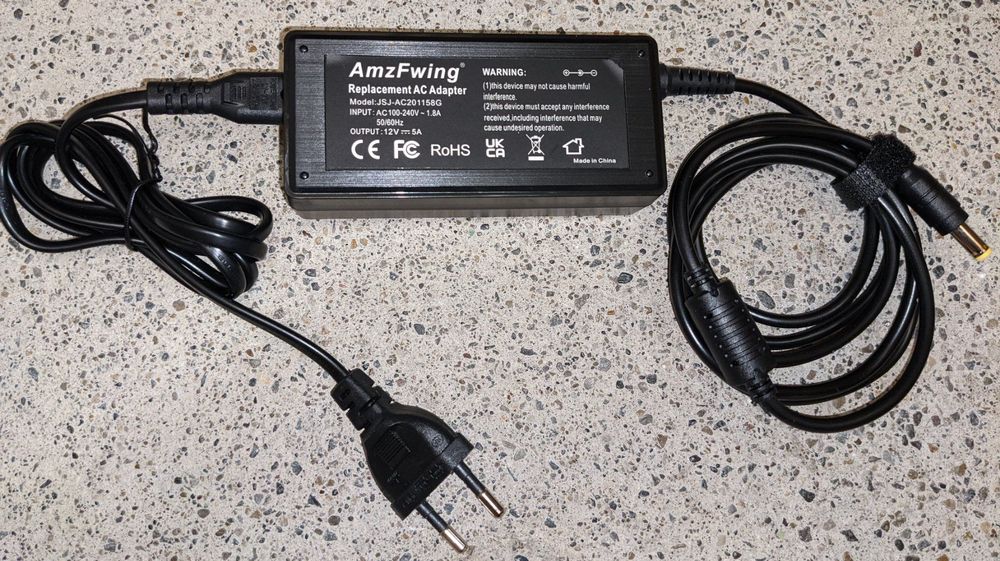 AmzFwing Replacement AC Adapter Netzteil 12V 5A DC