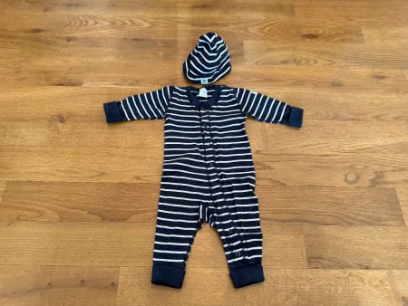 Polarn O. Pyred, Baby Schlafanzug / Pyjama mit Mütze Gr. 62