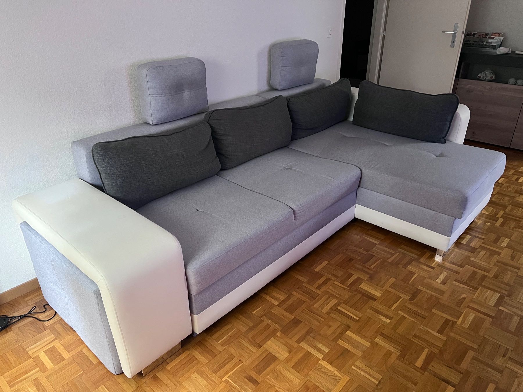 Conforama Divani: Canapé, lit d’angle – Usato da Genève venduto da nadiac 1