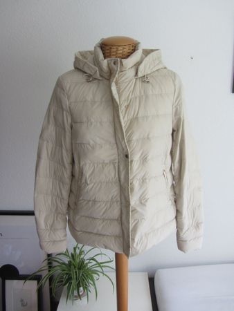 Daunenjacke crème leicht - S