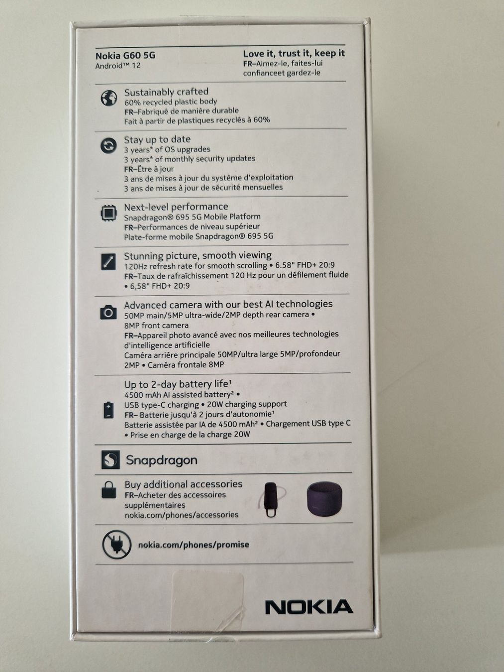 Nokia Portables: NOKIA G60 - 5G - 128 MB - Android – D'occasion à Eglisau par vomdings 3