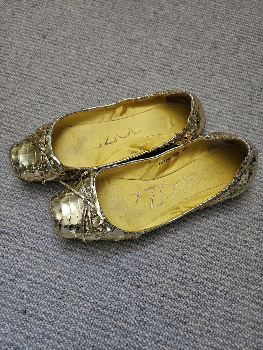 Scarpe da donna: Goldene Apepazza Ballerinas, Gr. 39 - Eyecatcher! – Usato da Rheineck venduto da Eulalia40 3