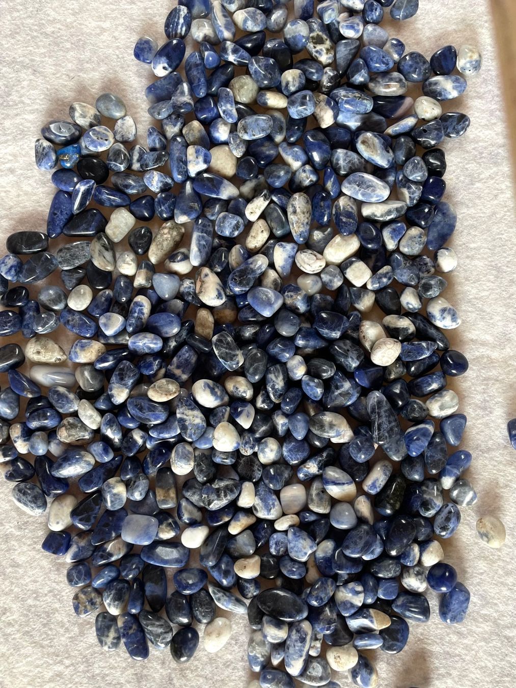 Pietre preziose: Trommelsteine  Sodalit     top Farben     250g    Sodalithe – Nuovo e nell'imballaggio originale da Leuggern venduto da gemshow 4