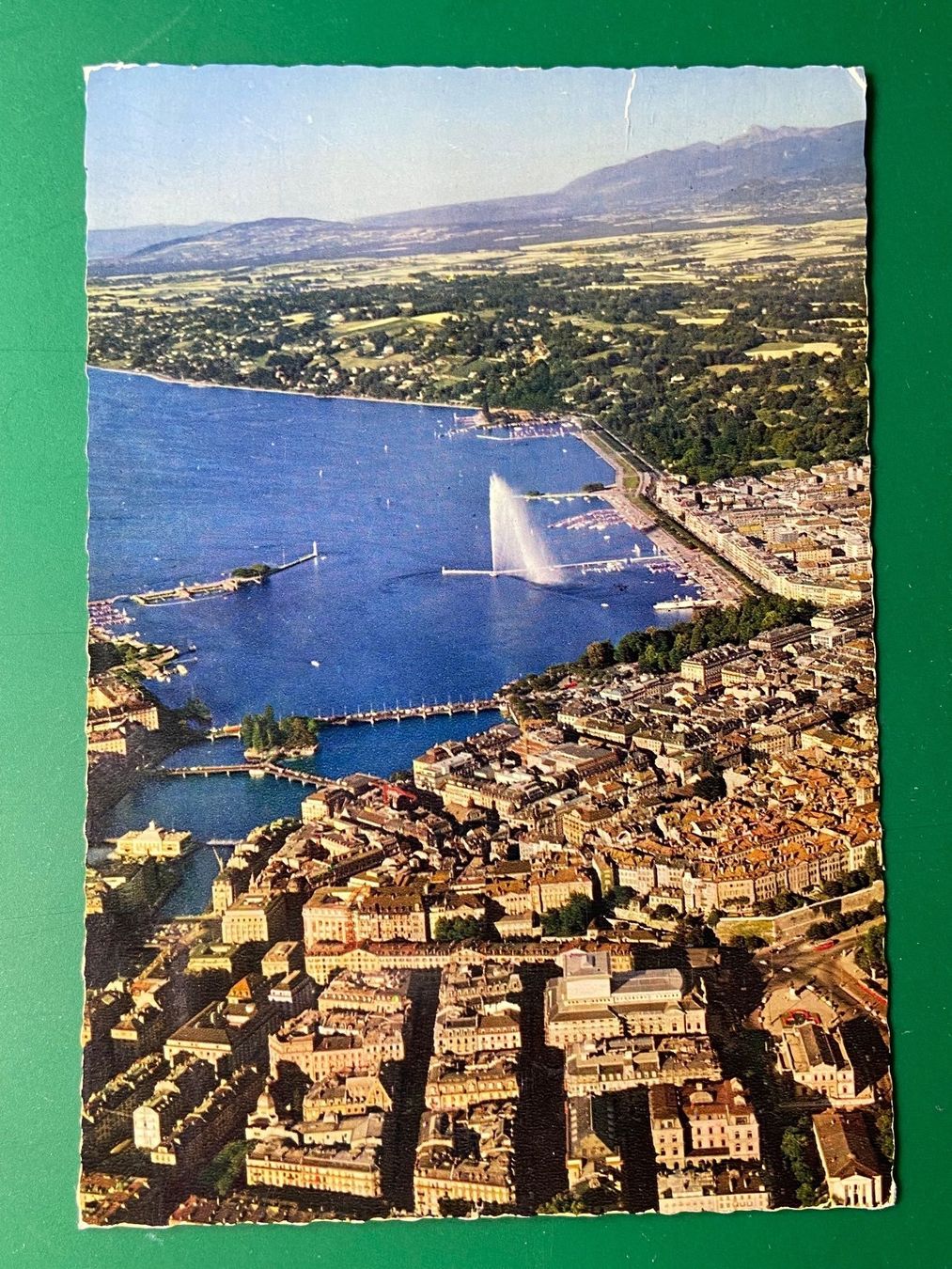 Cartoline postali: Genf - Flugaufnahme – Usato da Steg VS venduto da _vinci_
