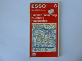 Tolle Esso Auto Wanderkarte, 8, Esso, 5. Auflage 1988/89