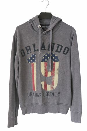 Hoodie Jack&Jones gris Orlando 19, Taille M