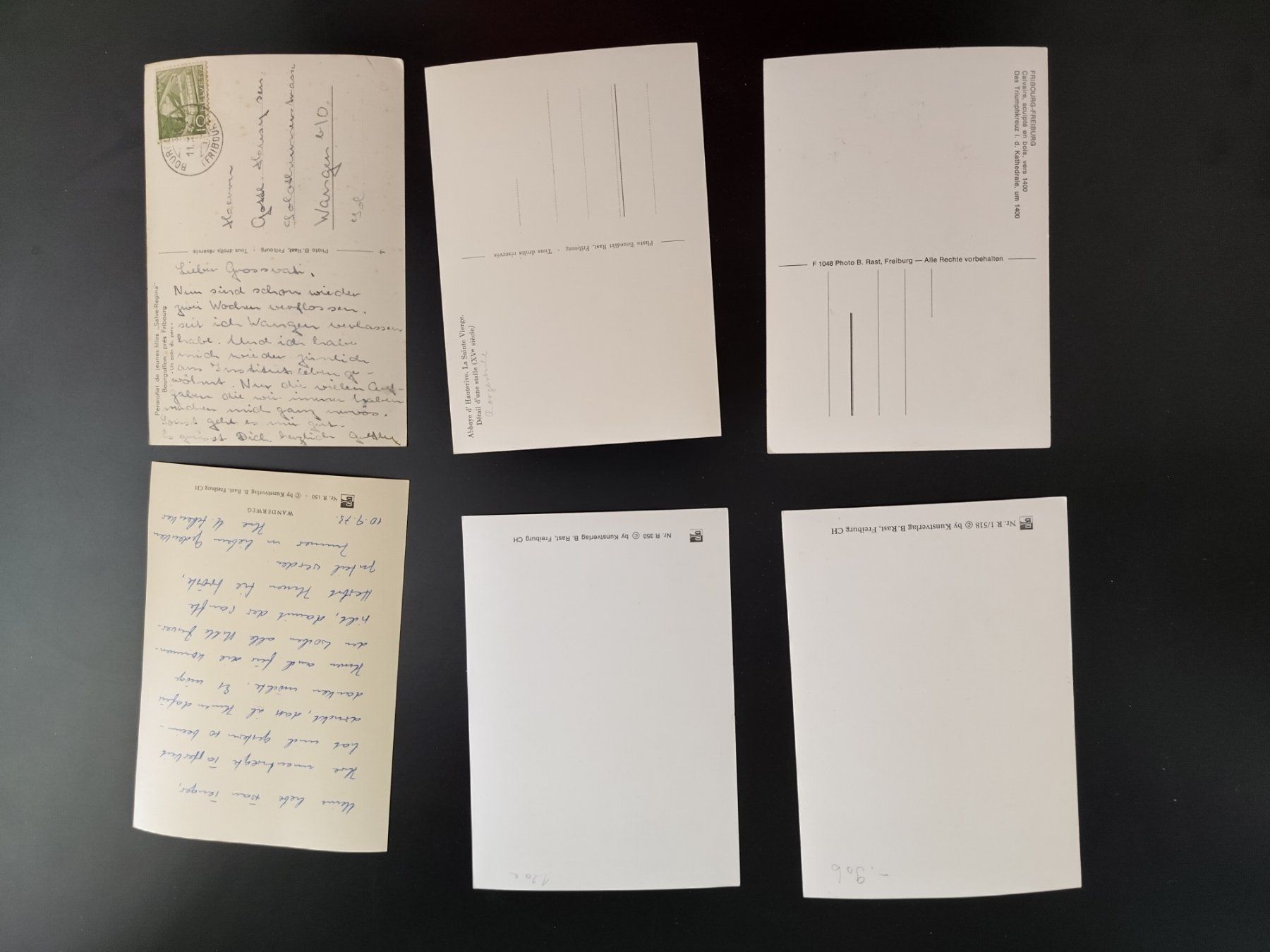 Cartoline postali: 6 Stk B. Rast verschiedene Motive – Usato da Ohmstal venduto da Lebensfreude05 1