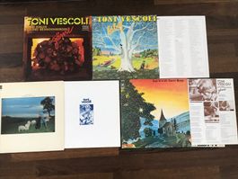4 X TONI VESCOLI (Les Sauterelles) - SIGNIERTE Lp's