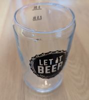 Glas "Let it Beer" Dosen-Form 3 dl, 2.5 dl, 1 dl Markierung