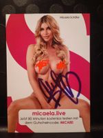 Micaela Schäfer - handsignierte Autogrammkarte