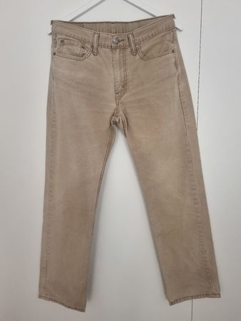 Jeans Levi's 514 beige clair W32 L30 - parfait pour l'été !