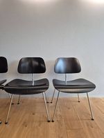 2x Vitra DCM Esche schwarz/Chrom Stuhl
