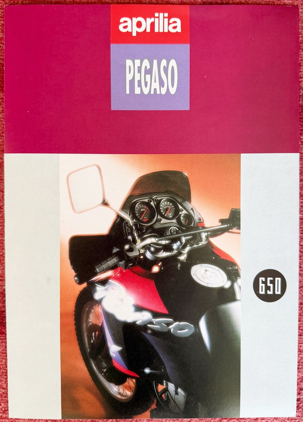 Aprilia Documenti: APRILIA Pegaso 650 , Prospekt , Testberichte – Usato da Ittigen venduto da Lalilala4