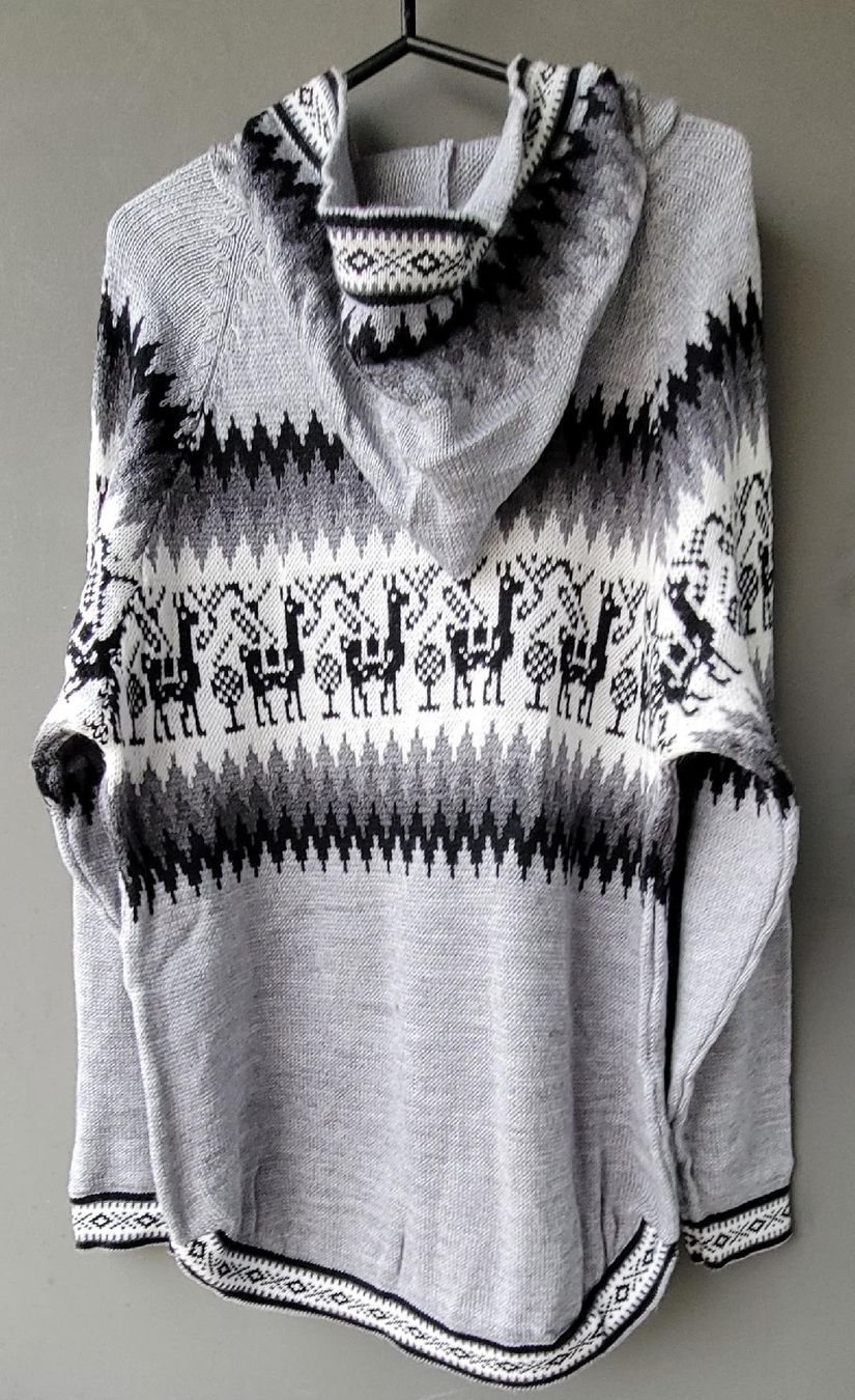 Maglioni & Felpe: wunderschöner Alpaka Pullover Gr.L, Farbe Grau, NEU!! – Nuovo (secondo la descrizione) da Lima- Peru venduto da Alpaka-Haus 1