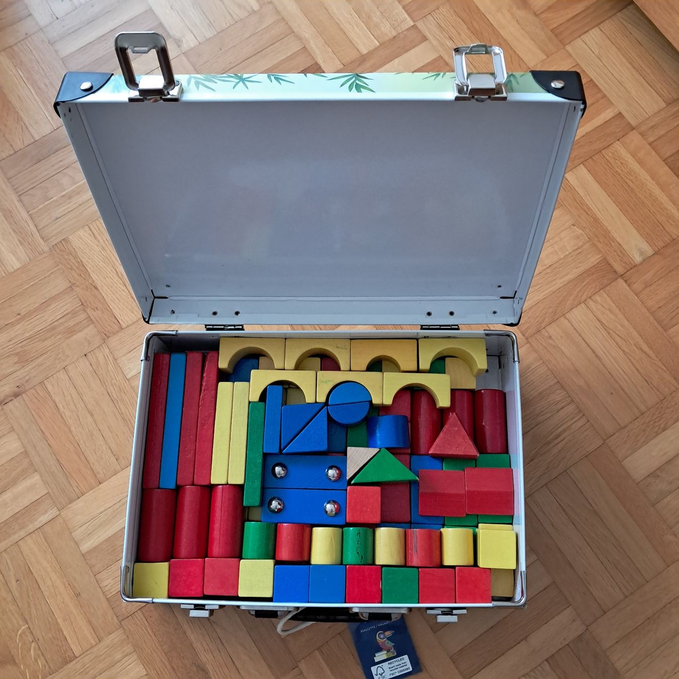Giocattoli: Holzbausteine mit Koffer – Usato da Meilen venduto da Vaurien15