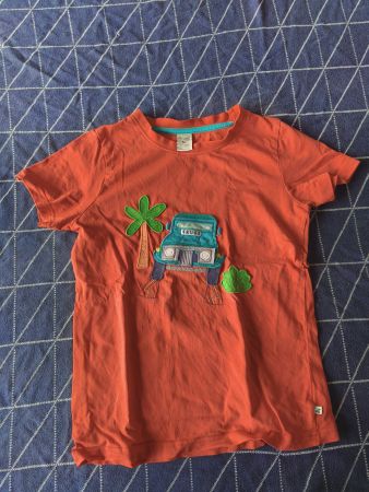 Frugi T-Shirt Grösse 134-140cm orange BIO