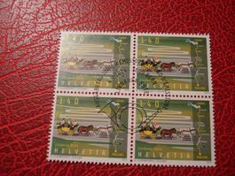 Marke Lindauer Bote, 2014, FDC + Lose 4erblock ET-o