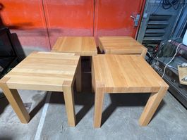 Massive Holz Tisch 70x70x70