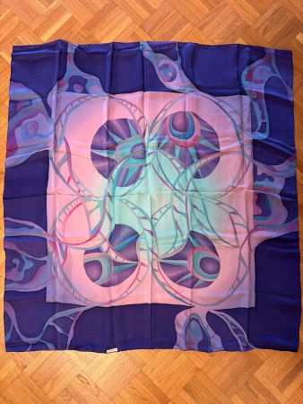 NEW - Multicolore 100% silk elegant carre