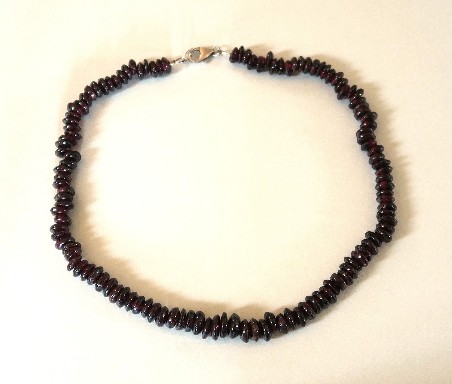 Catenine: Perlenkette Granat, Verschluss Silber 925 – Usato da Brittnau venduto da marlenestone 4