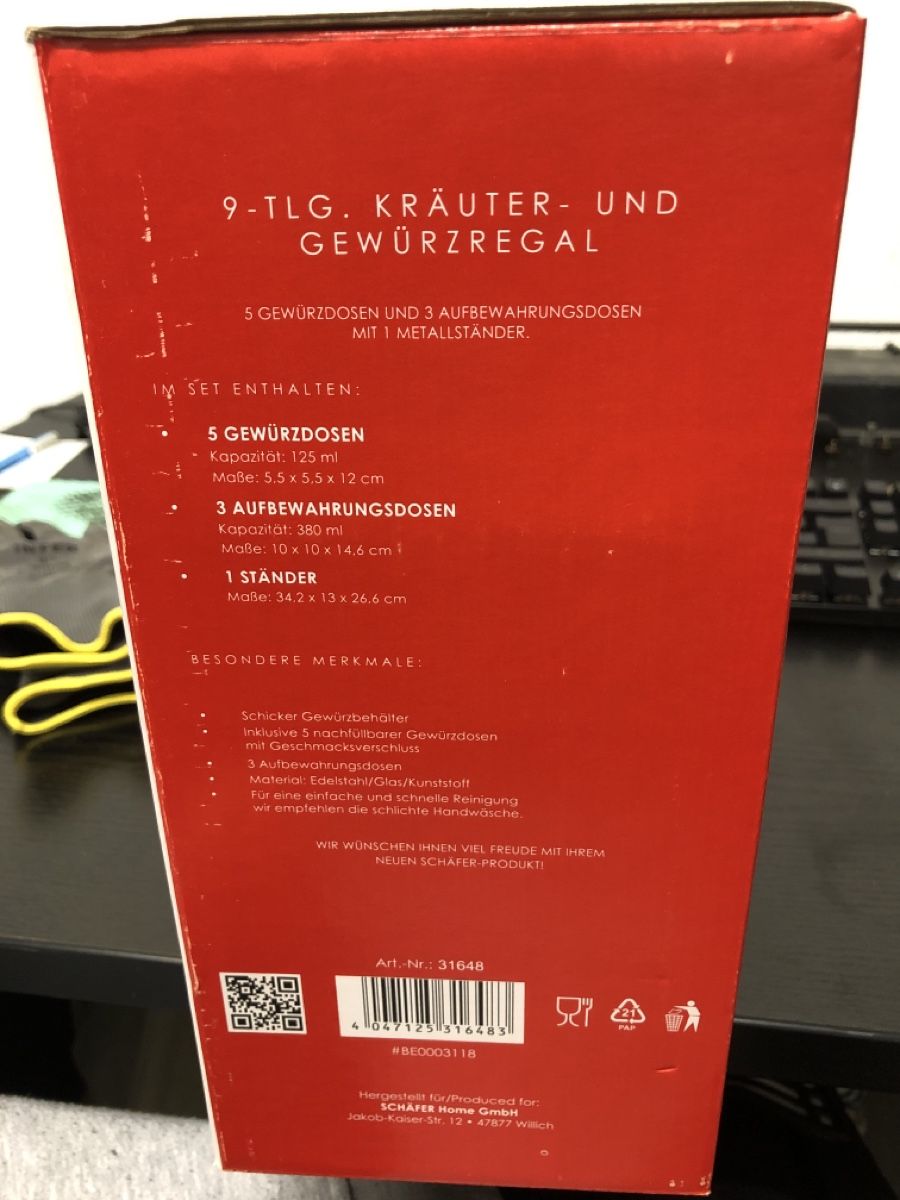Cucine complete: Gewürzregal – Nuovo e nell'imballaggio originale da Abtwil sg venduto da Kueng.MultiOutlet 1