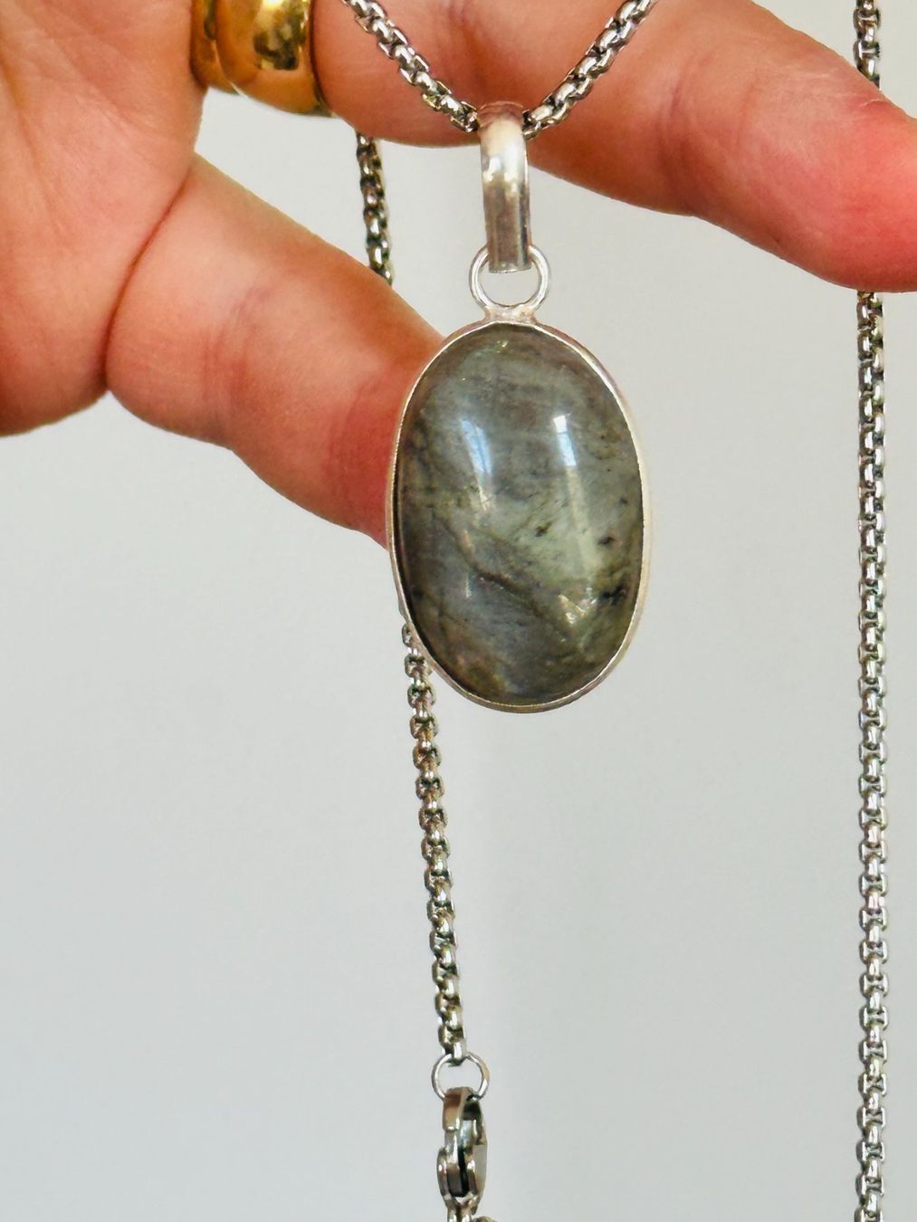 Catenine: Labradorite necklace – Nuovo e nell'imballaggio originale da Genève venduto da AGBERG 2