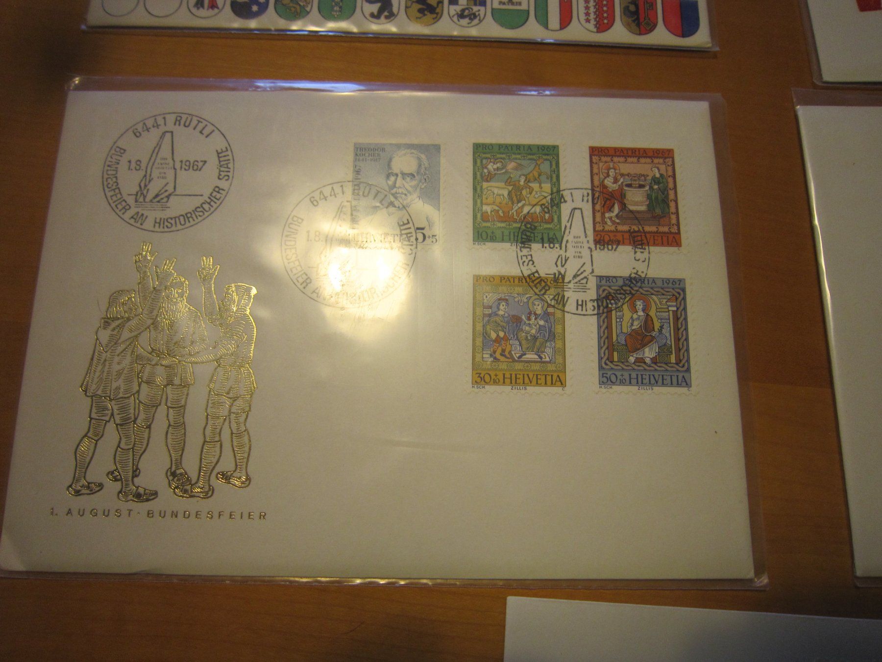 Tutti i francobolli: PP 1967 FDC und 4 x 1.er August – Usato da Gordola venduto da Polentaefung 3