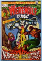 WEREWOLF BY NIGHT #8 🔑 KEY 1ST KROGG APP. MARVEL 1973