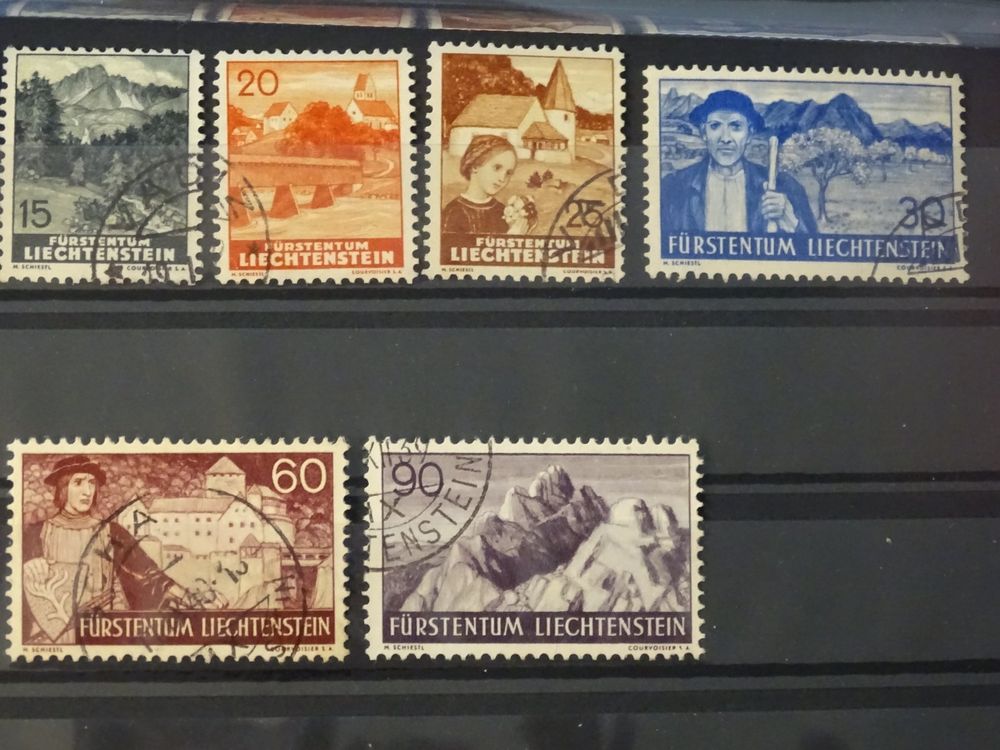Liechtenstein Marken Nr.126–139 gest., SBK-Wert CHF 160.- 3
