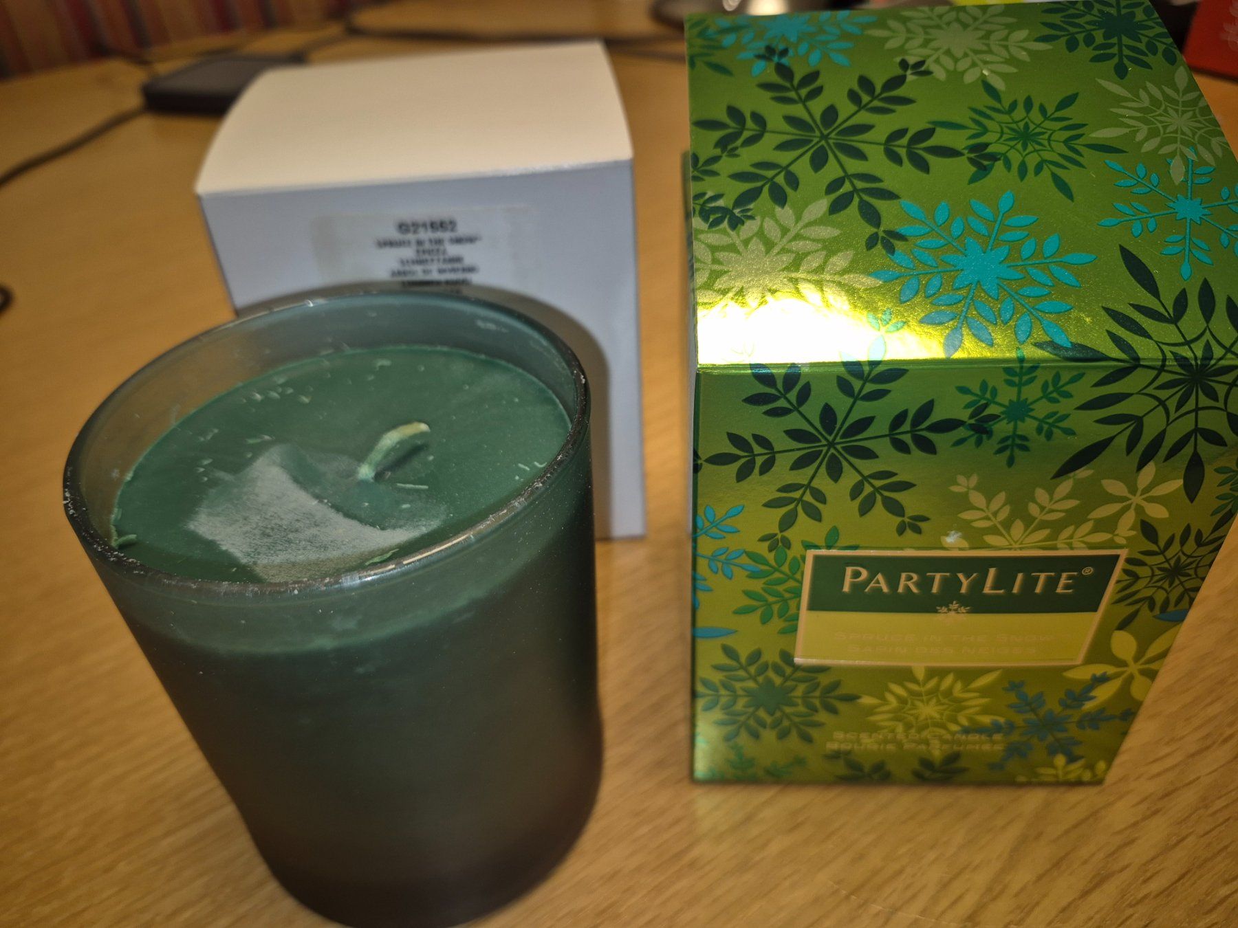 Partylite Candele: Partylite Duftwachsglas Schneetanne – Nuovo (secondo la descrizione) da Buttikon SZ venduto da sefa02 1