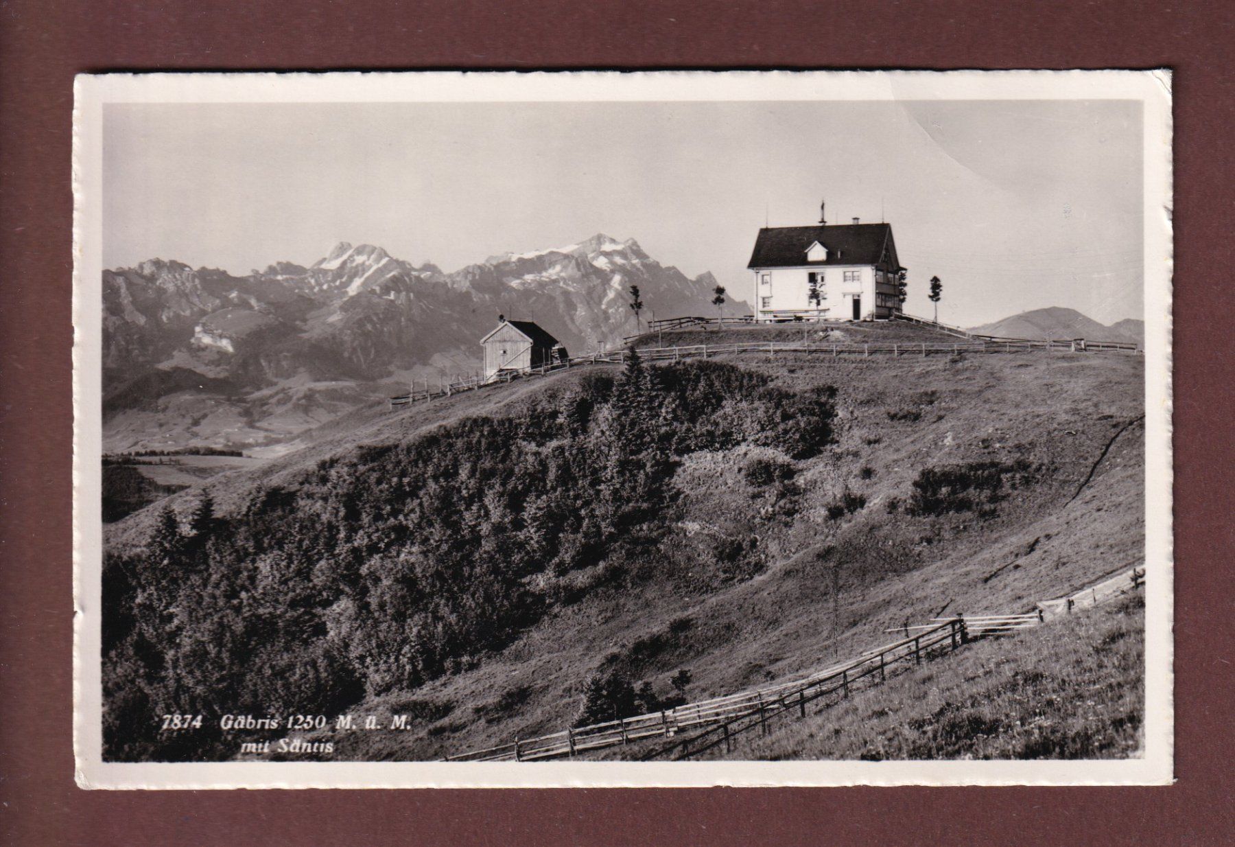 Cartes postales: GÄBRIS mit Säntis // Falte // – D'occasion à Pully par nicecards-shop