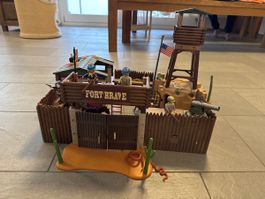 Playmobil Western Fort Brave 6243 mit viel Zubehör🤠🐴🌵