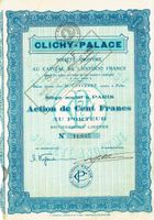 Clichy-Palace SA, Paris - 1940