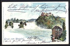 Rheinfall, Ortsansicht, Schlösschen W