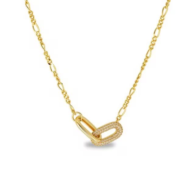 Catenine: Collier en argent 925 doré avec cristaux – Nuovo e nell'imballaggio originale da Boussens venduto da Mode_DS 1