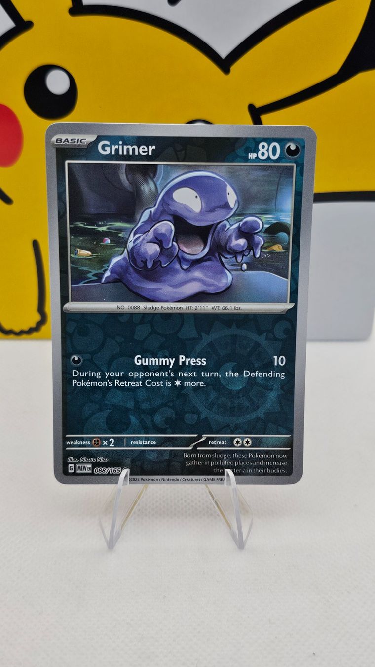 Pokémon Cartes à collectionner: Grimer Reverse Holo MEW 088/165 EN – D'occasion à Rheineck par Pinia03