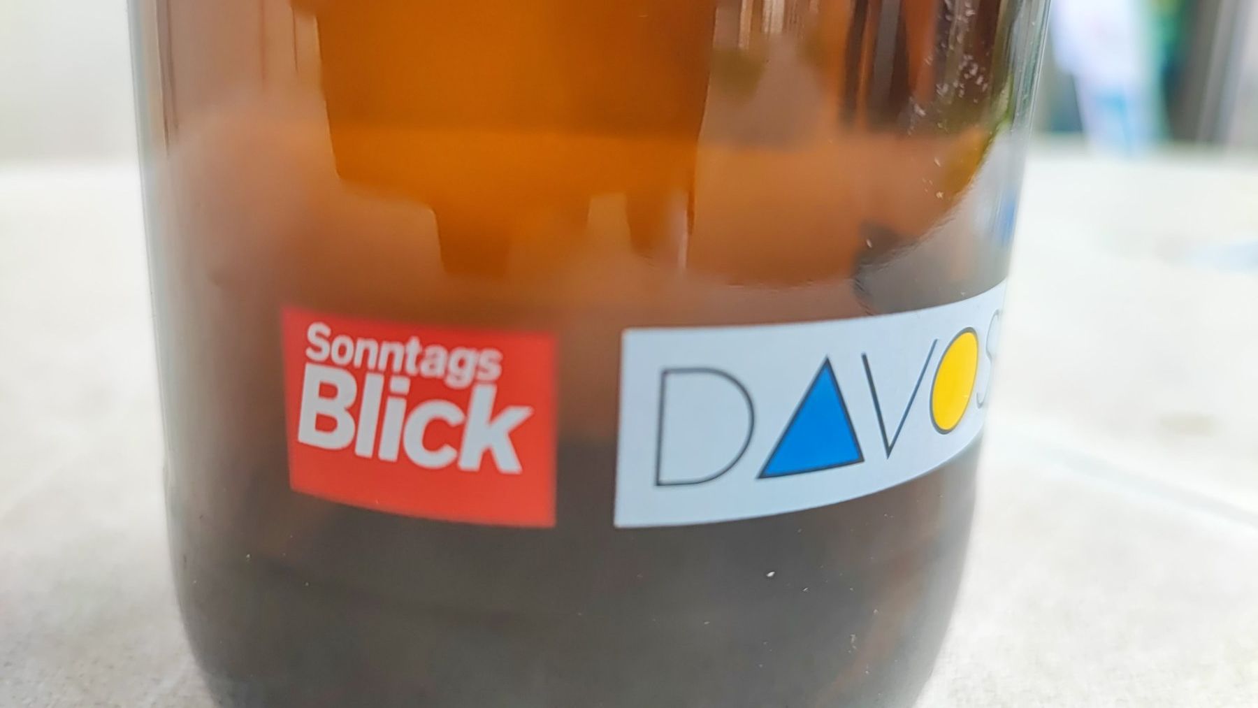 Bicchieri, Caraffe & Bottiglie: Monsteiner Bier Flasche Davos, Bügelverschluss, – Usato da Mosnang venduto da KurtHe 2