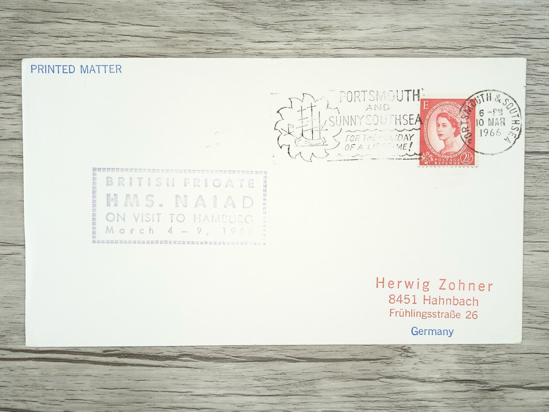 Alle Briefmarken: TR77 Enveloppe + Timbre England 1966 – Gebraucht aus Cousset von Patrick_Collections