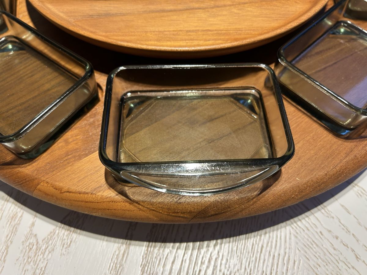 Piatti di portata: Drehtablett TEAK Vintage von Digsmed Danmark – Usato da Küssnacht am Rigi venduto da silvretta13 3