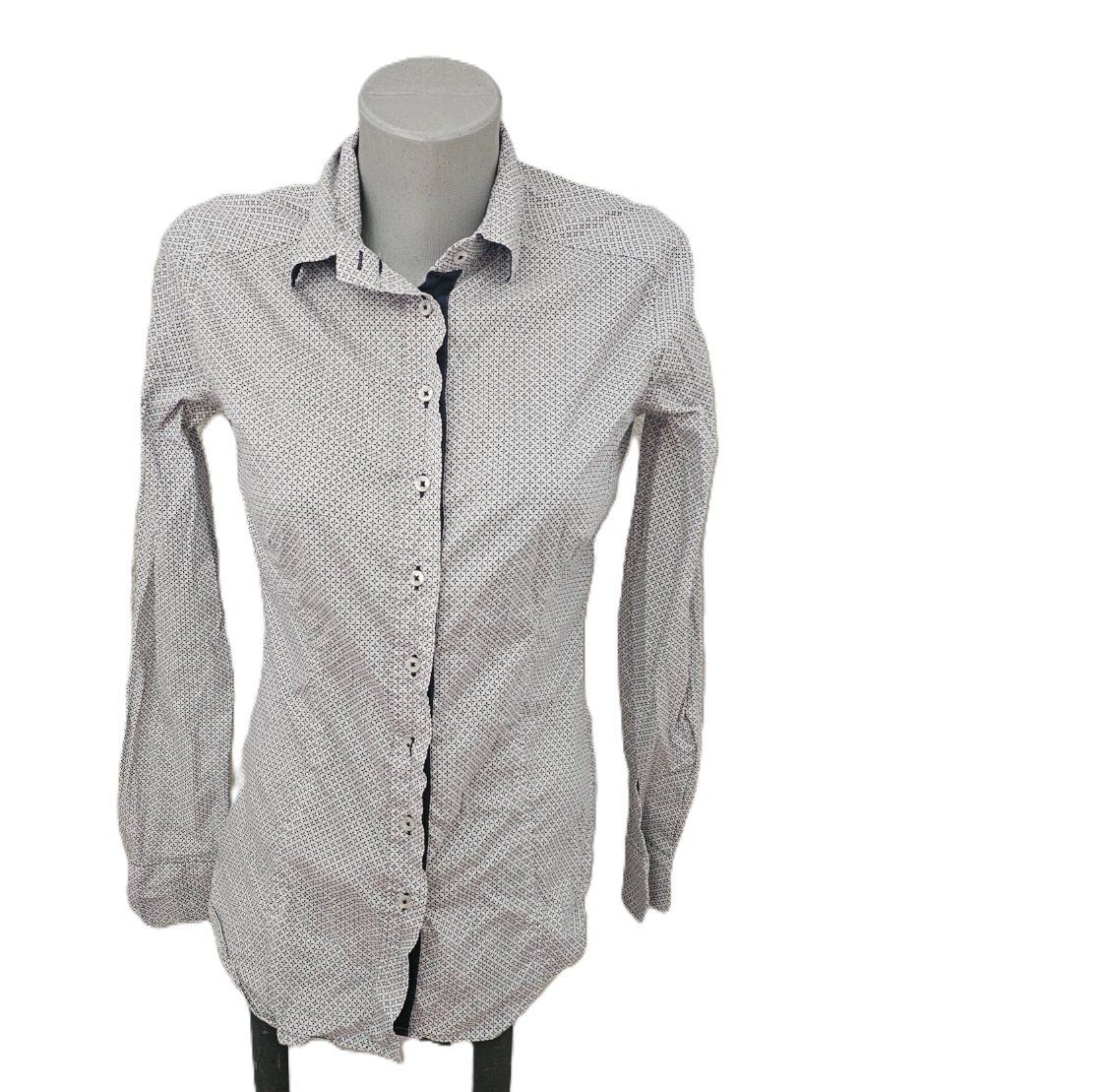 Eterna Blusen: Eterna Bluse Gr. 36 weiss gemustert Stretch Baumwolle – Neu (gemäss Beschreibung) aus Füllinsdorf von Sunnebliemli7