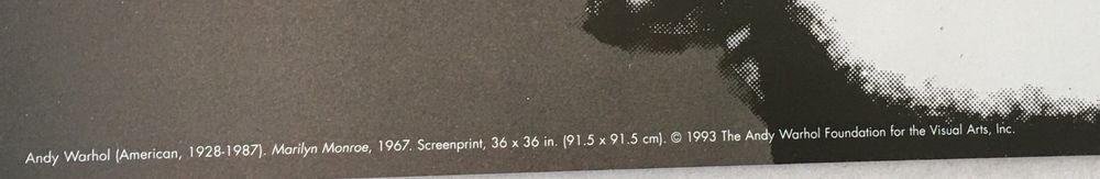 Arts picturaux & lithographies: Andy Warhol    "Marilyn black"    KUNSTDRUCK – D'occasion à Nennigkofen par Schamane75 2