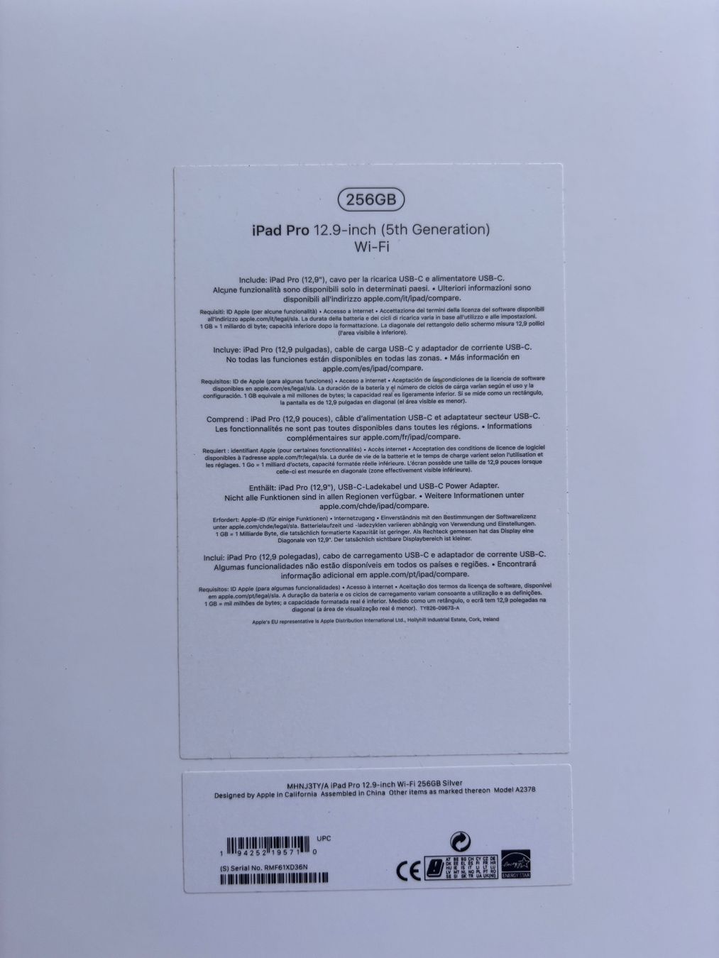 Apple Tablet PC: Ipad Pro 12.9" 5. Generation (256GB) – Nuovo (secondo la descrizione) da Düdingen venduto da Reniro 9
