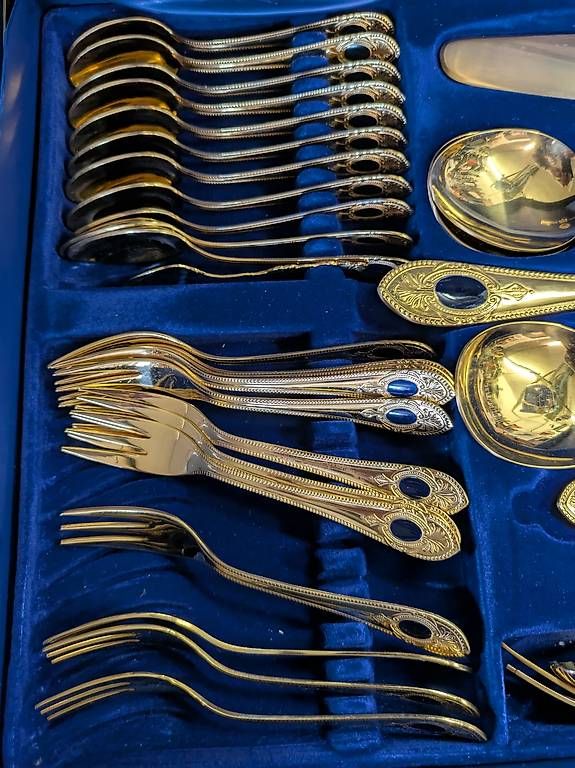 Set di posate: Solingen Besteck vergoldet 24 Karat – Usato da Schaffhausen venduto da max_c62l