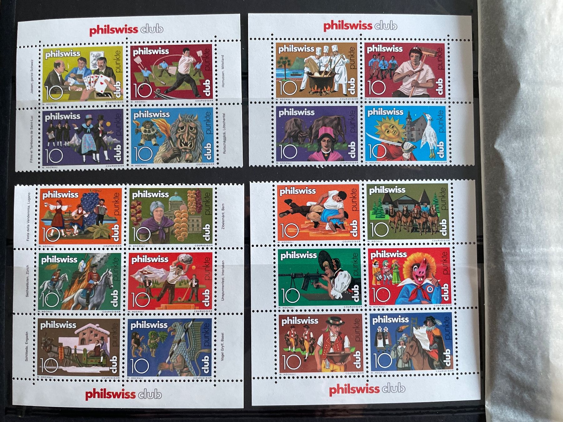 Tutti i francobolli: 20 vignettes Philswiss découpées – Nuovo (secondo la descrizione) da Bôle venduto da Frouz