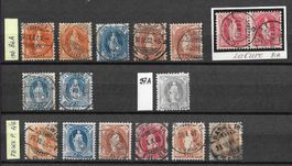 Lot - 16 Stücke m. Wasserzeichen (weiss u. Faser P.)
